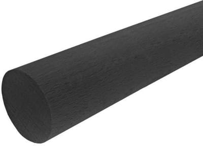 Houten trapleuning - Massief beuken - Veilig traplopen - Zwart gelakt - 3000mm lengte - Zwart