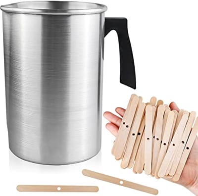 3 Liter Waxfusiepot voor Geurkaarsen - Doe-Het-Zelf Kaarsenset voor Volwassenen