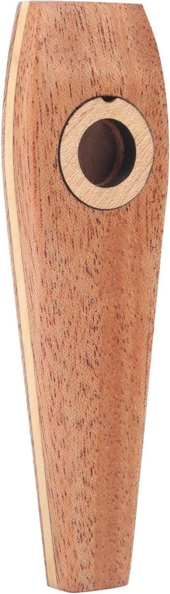 Houten Kazoo - Muziekfluit Harmonica - Muziek Maken - Gladde Afwerking - 10.2 Cm - Houtkleur