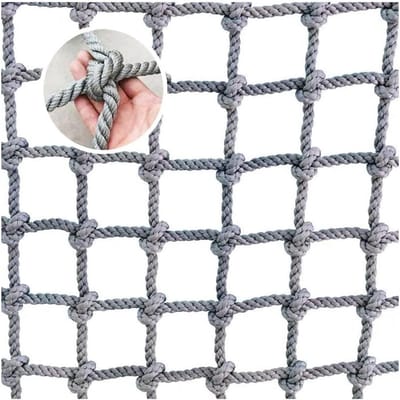 Klimnet voor Buiten - Speelnet Mesh - Avontuurlijk Spelen - Hoge Draagkracht - Diverse Maten - Zwart