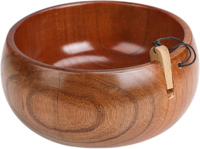 Garen opberger - Houten bak - Handwerken thuis - Voorkomt klitten - 15 cm - Houtkleur