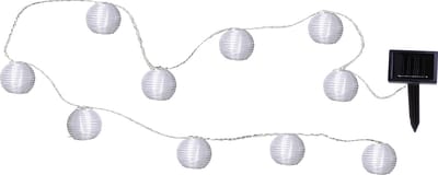 Star Trading Solarlantaarn lichtketting 'Festival', schemersensor, 10 LED's, wit, 270cm