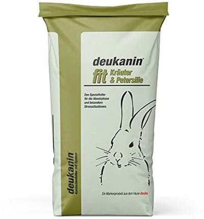 deuka nin fit Kruiden en peterselie, 25 kg, konijnenvoer, startervoer voor jonge konijnen, cavia's en chinchilla's, aanvullend voer