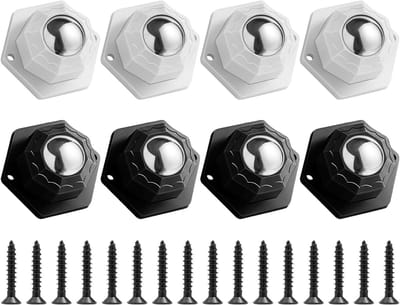 riemschijven, 8 stuks, zelfklevende meubelwielen, 360° draaibare riemschijven, meubelaccessoires, mini-katrollen voor meubels