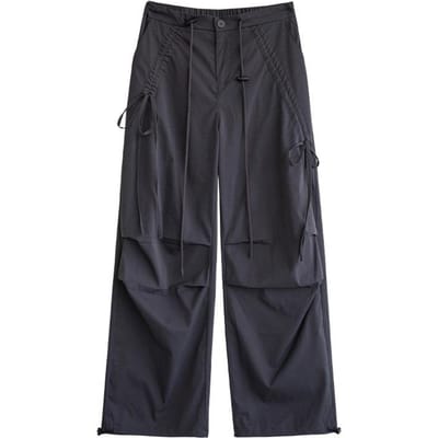 Pantalons de travail à séchage rapide pour femmes Pantalons actifs de randonnée pour l'été Fins Taille haute Nœud Jambes larges Pantalons de tous les jours 3XL