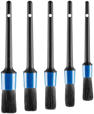 Borstel set - interieur en velgen - 5 stuks