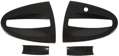 Dailygoody - Deurgreep Bescherming - Carbon Fiber Stijl - 4x Set - Bescherming voor Deurgrepen - Verhoog de Duurzaamheid - Geschikt voor Smart Fortwo