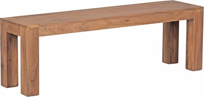 Eetbank - Massief Acaciahout - Natuurproduct - Landhuisstijl - 140 x 45 x 35 cm