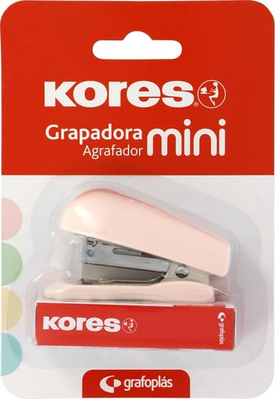 Mini Nietmachine - Kleine Nietmachine - Papier Organiseren - Compact Formaat - 6 x 4.5 x 3 cm - Roze Zacht