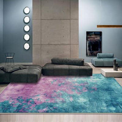 Donkerblauw Abstract Tapijt Woonkamer Gemakkelijk Schoon Maken Decoratie Banktafel Vloerkleden Groot Oppervlak Slaapkamer Garderobe Vloermat Antislip 160*200cm