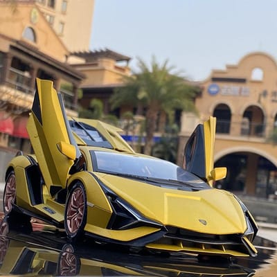 Groot formaat 1:18 Sina Sports Car Legering Auto Model Diecasts & Speelgoed Voertuigen Simulatie Metaal Auto Model Geluid En Licht Kinder Speelgoed Cadeau gray