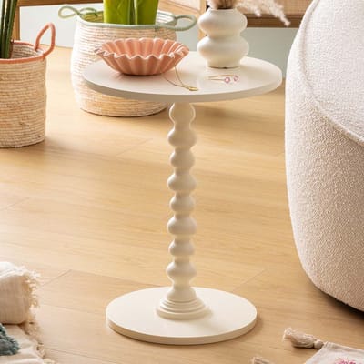 Eazy Living Bijzettafel Ø 38 cm Roselin Ivoor