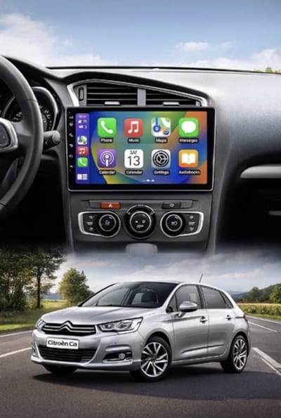 ADIVOX T1 10.1 inch geschikt voor Citroën C4 2011-2016 Android 15 CarPlay/Auto/Wifi//RDS/DSP/NAV/DAB+