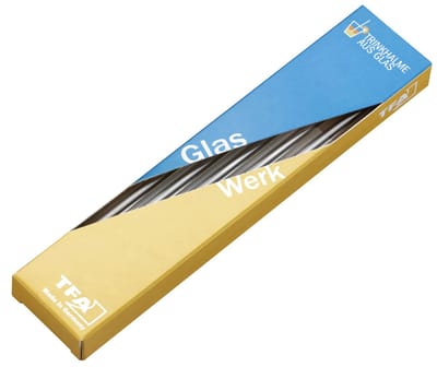 Drinkrietjes van glas, Ø 8mm, lengte 20cm