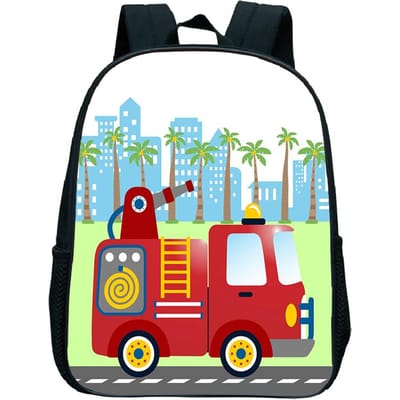 Graafmachine Tractor Print Rugzakken Brandweerauto Boekentas Ambulance Kinderrugzak Jongens Meisjes Kleuterschool Schooltas