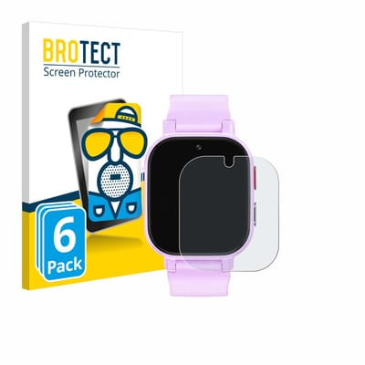 BROTECT - Screenprotector voor Alutoria Kids Smartwatch 1.42" - Folie Beschermfolie matte 6 Stuks