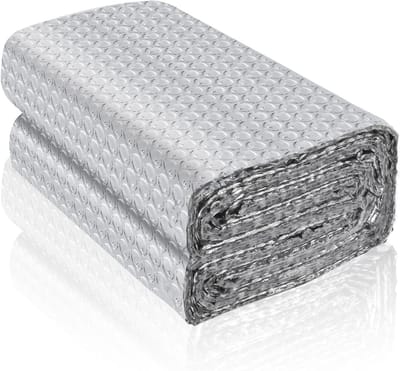 Dubbelzijdige Aluminiumfolie Isolatie voor Dak - Warmtebescherming en Reflectie (4,5 m x 60 cm)