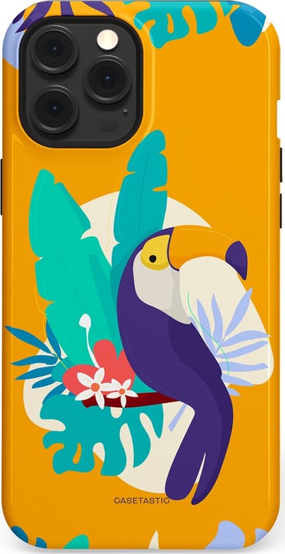 Casetastic Hoesje Geschikt voor Apple iPhone 12 Pro Max Magsafe - Stijlvolle Beschermende Duo-layer Case - Toeceaan