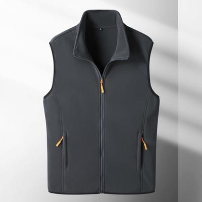 Herenjas met fleece, winddicht, warmte en casual opstaande kraag, groot jack voor heren XXXXL
