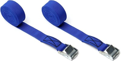 Spanbanden - Ladingvastzetbanden - Bagage Vervoer - Hoge Sterkte - 2.5 Meter - Blauw