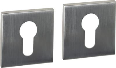 Intersteel Cilinderrozetten verdekt 53x53x6mm rvs