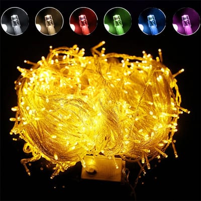 MUPOO Lichtsnoer Buiten en Binnen- IP44 20M 200LEDs Geel licht -Fairy Light-8 Modes-Kerstverlichting -Voor Kerstmis Feestverlichting Tuin
