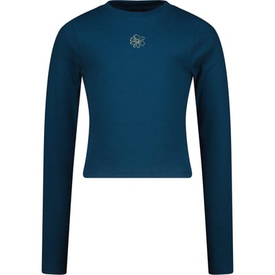 Vingino Girls G-basic-crop Rib Longsleeve Singlet Petrol Blue Taglia: 6 | T-shirt Outlet | kids | Blu