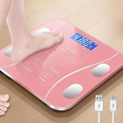pèse-personne intelligent connecté Bluetooth pour un calcul précis Balance électronique professionnelle de gestion du fitness pour la perte de graisse