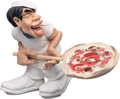 Antartidee - beeldje - pizzabakker - Italiaans - Design