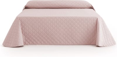 Belmarti Duo - Omkeerbare bedsprei 180 x 270 cm - Roze - Gerecycled polyester