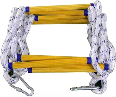 Noodladder - Vluchtladder - Veilig Ontsnappen - Sterke Hars Nylon - 5 Meter - Zwart
