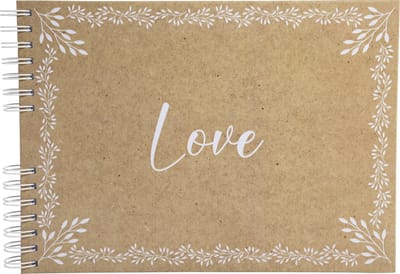Exacompta Fotoalbum met spiraal, 50 blz - Formaat 32x22cm - KRAFT - Design - 16234E