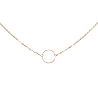 Mint15 Ketting Infinity Ring - Roségoudkleur RVS/Stainless Steel