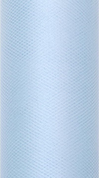 PartyDeco - Tule op rol Sky Blue (0,15 x 9 mtr)