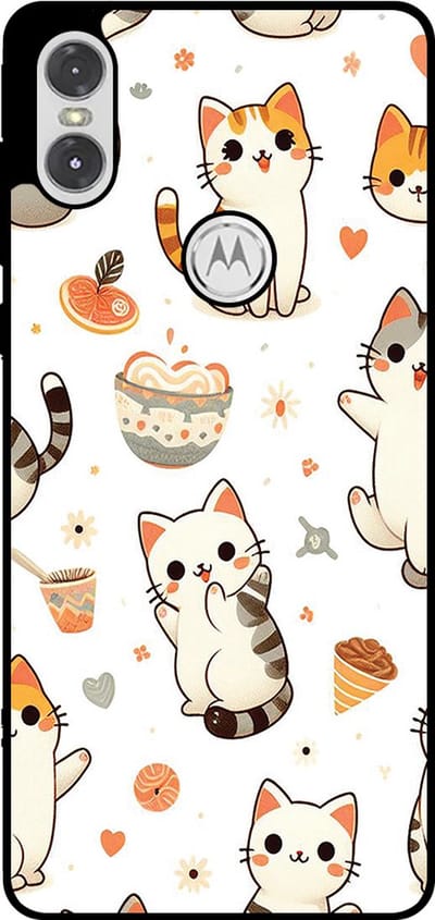 Smartphonica Telefoonhoesje Geschikt voor Motorola One P30 Play met katten opdruk - TPU backcover case cat design geschikt voor Motorola One P30 Play