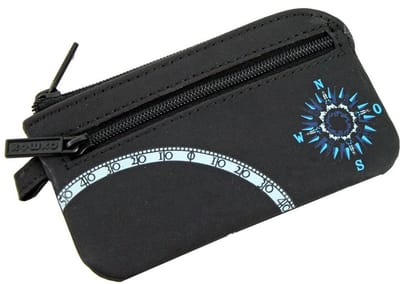 oxmox sleutelgeval New Cryptan Keyholder Windrose Print Cyan Black zwart
