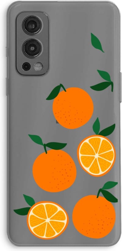Case Company® - Hoesje geschikt voor OnePlus Nord 2 5G hoesje - Will you be my clementine - Soft Cover Telefoonhoesje - Bescherming aan alle Kanten en Schermrand
