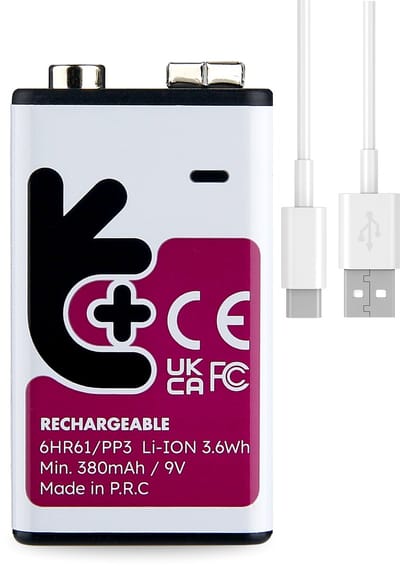 Uniross Rechargeable Lithium 9V USB-C 1 pack