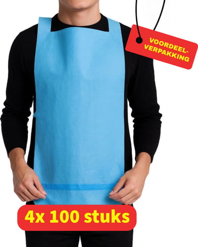 Romed Wegwerpslab met opvanggootje - 4 x 100 stuks - Voordeelverpakking