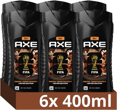 AXE 3-in-1 Douchegel - Dark Temptation XL - 6 x 400 ml
