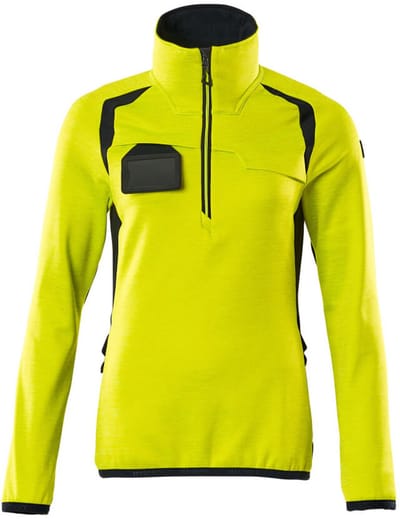 Mascot Accelerate Safe Fleecetrui met korte rits 19353-316 - hi-vis geel/donkermarine - 2XL