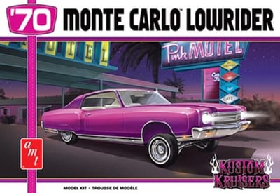 AMT Modelbouwpakket Auto - 1458 Chevrolet '70 Monte Carlo Lowrider - Kustom Kruisers - Amerikaanse Auto Plastic - 1:25 - Modelbouw