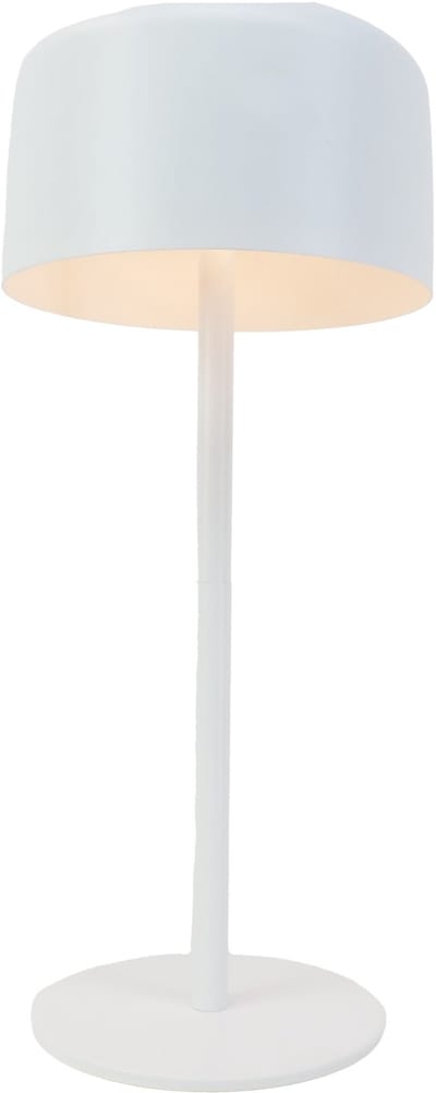 EGLO Roccanova Tafellamp - Oplaadbaar (tot 22 uur licht) - Solar - 30 cm - Wit - Draadloos - Dimbaar - Binnen en Buiten