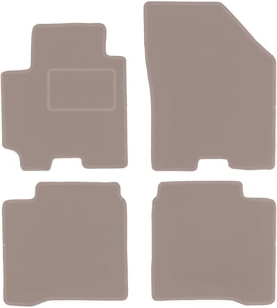 Beige velours matten voor: Suzuki Baleno II hatchback (2015-)