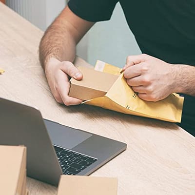 Gewatteerde enveloppen - Bruine verzendtassen voor documenten (220 x 340 mm, 5 stuks)