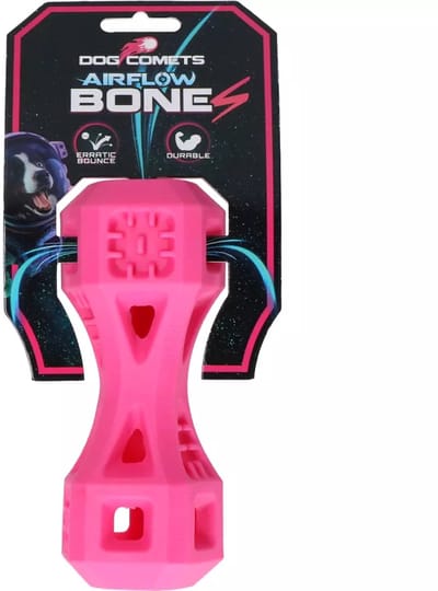 Dog Comets Airflow Bone S - Hondenspeelgoed Bot - hondenbot speelgoed - apporteerspeelgoed hond - Roze