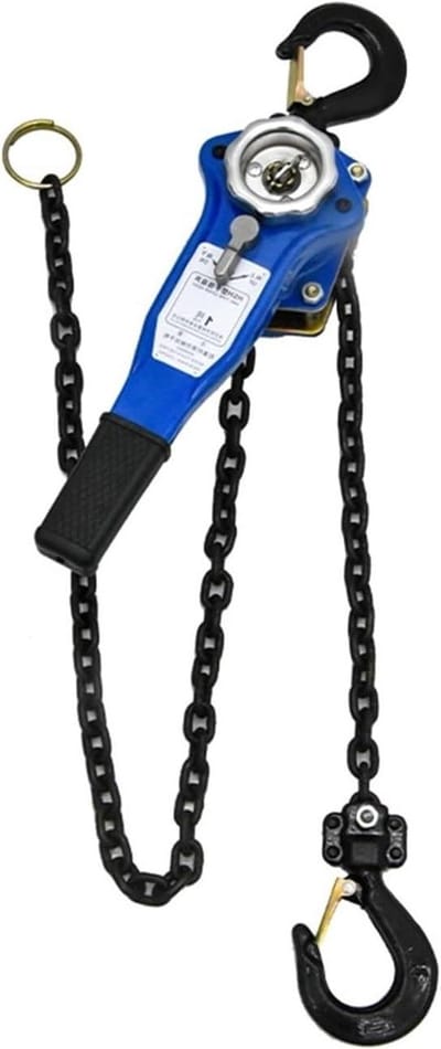 Handlier - Hefboomkettingtakel - Lasten Verplaatsen - Dubbel Remsysteem - 1 Ton x 1.5 Meter - Zwart