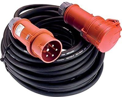 CEE-Verlängerung 400V / 16A - 25m H07RN-F 5G2,5, IP44 voor Bouwplaats en Gewerbe
