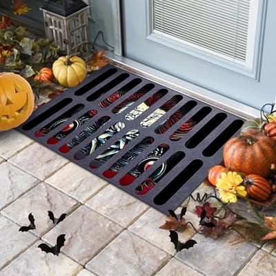 Solacis Halloween Decoratie - Deurmat - Halloween versiering - Decoratie buiten - Horror - Eng - Must have voor halloween!