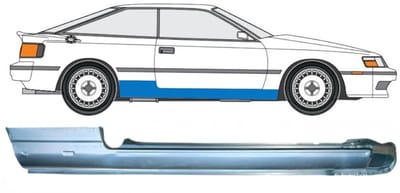 Volledige dorpel voor Toyota Celica T16 1985-1989 / Rechts